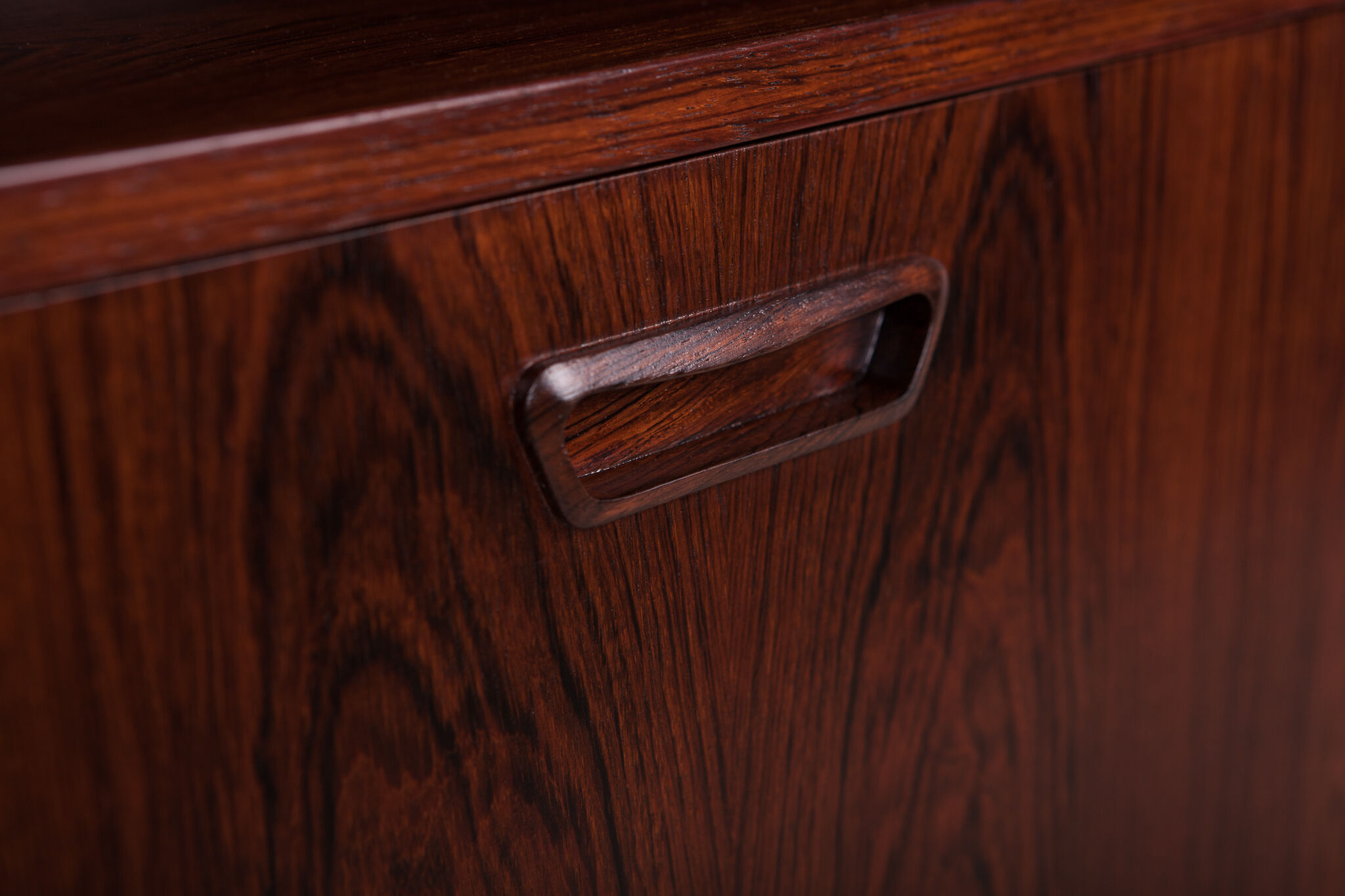 Rosewood desk by J. Svenstrup for A.P Mobler, 1960s