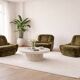 Modular three-piece sofa set 'Orchidée' designed by Michel Cadestin for Airborne.