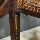 Hairdresser's armchair in solid beech, Louis-Philippe style - Early 20th century