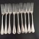 Lot de 9 fourchettes Christofle en métal argenté