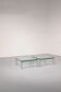 Cassina LC-10 coffee table by Le Corbusier – rare light blue glass edition