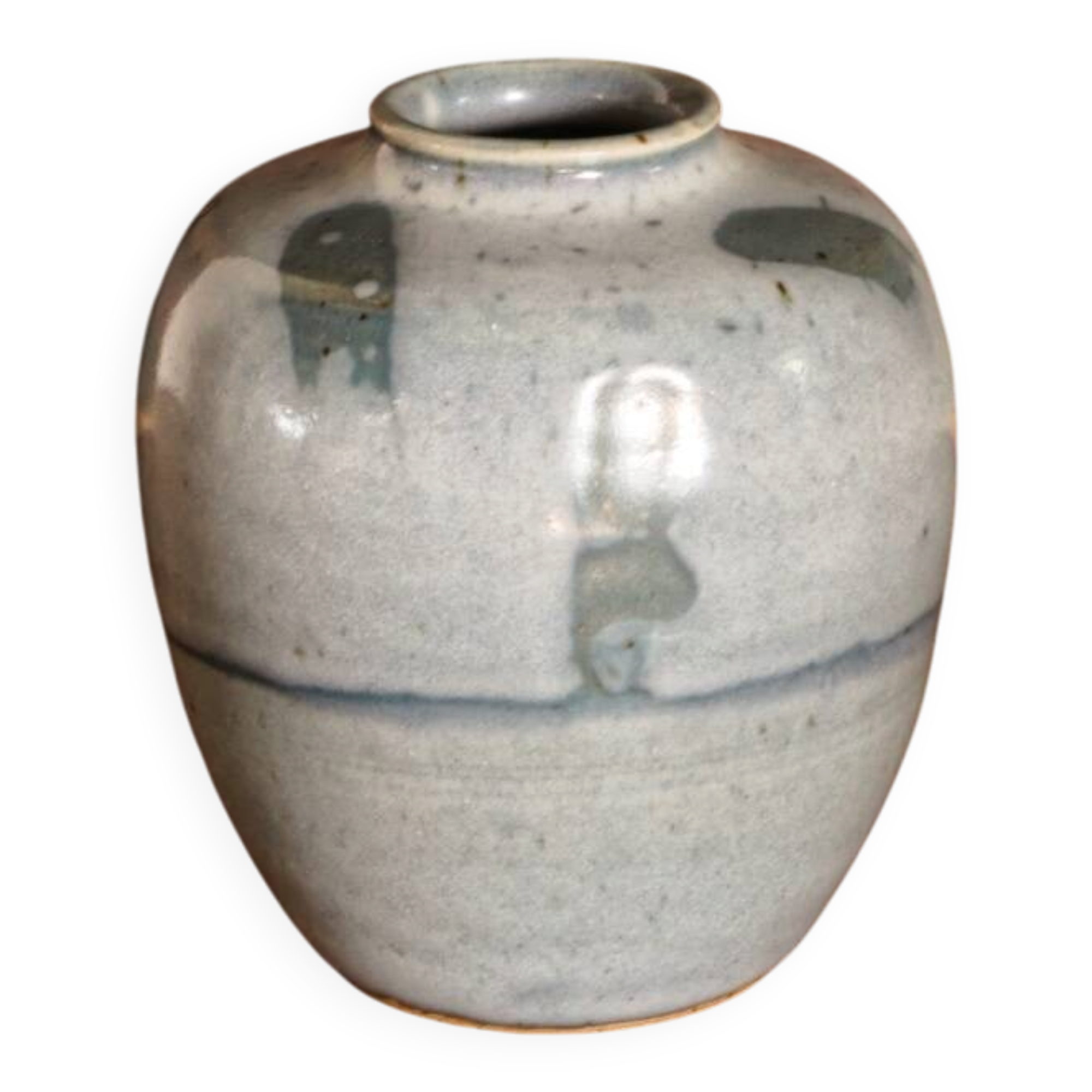 Vase en grés vernissé signé,