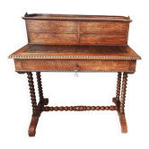 Antique desk in louis philippe style made of wood