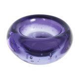 Thick glass tealight holder from the 70s/80s