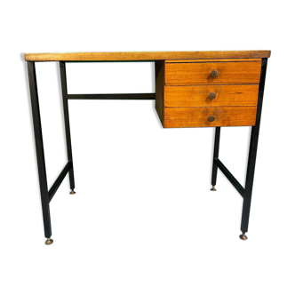 Modernist teak veneer desk