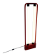 Red floor lamp by Gian N. Gigante for Zerbetto, 1980