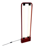 Lampadaire rouge par Gian N. Gigante pour Zerbetto, 1980