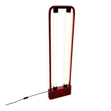Red floor lamp by Gian N. Gigante for Zerbetto, 1980