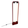 Red floor lamp by Gian N. Gigante for Zerbetto, 1980