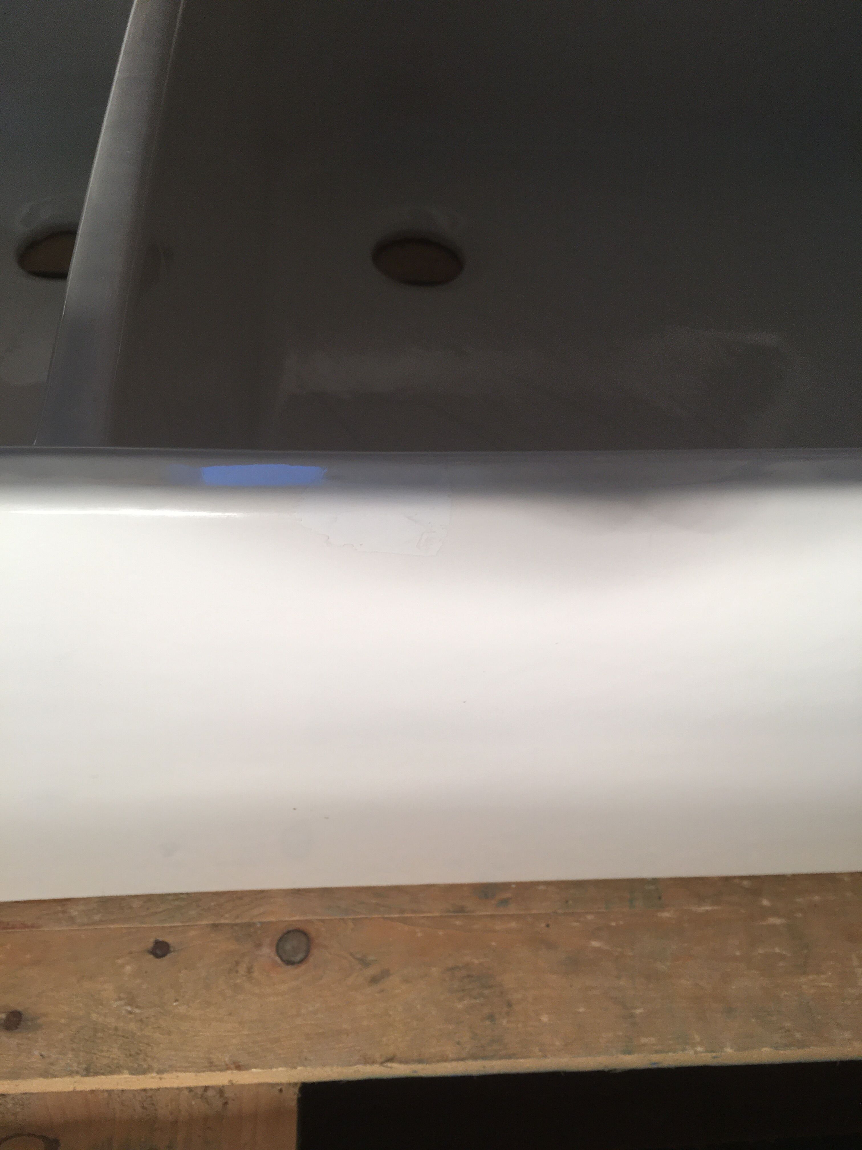 Enamelled stoneware double sink 40