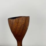 Teak candlestick duo, 1960