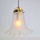 Vintage Glass & Brass Handkerchief Pendant Lamp from Peill & Putzler, 1960s