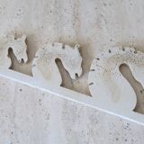 Resin paper press imitating travertine "horses", 70s