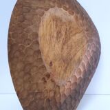 Empty wooden pocket cut gouge free form vintage