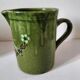 Glazed earthenware pitcher with bird motif - Haute Savoie
