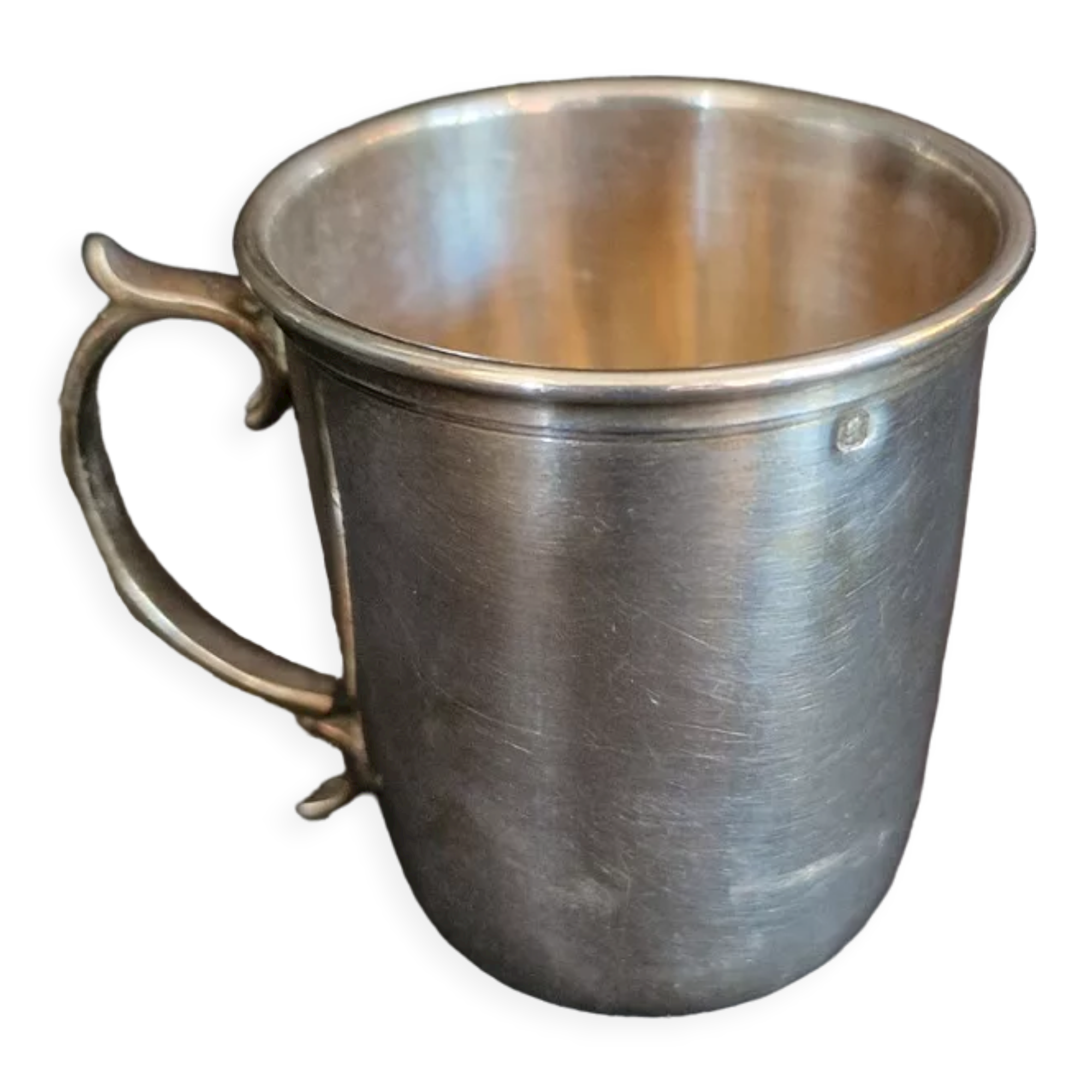 Old timpani cup solid silver neck minerva