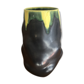 Black vase of the years 50 Luneville