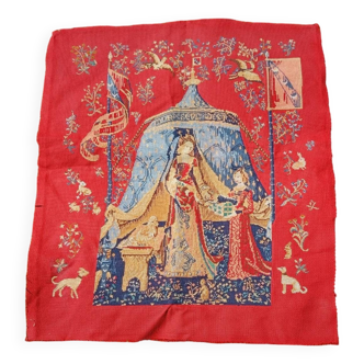 Tapisserie canevas la dame à la licorne