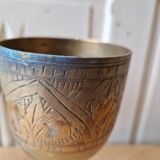 Set of 4 Calisse Brass Glasses