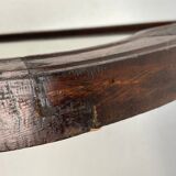 Hand carved wavy curvy vanity mirror, ca 1900