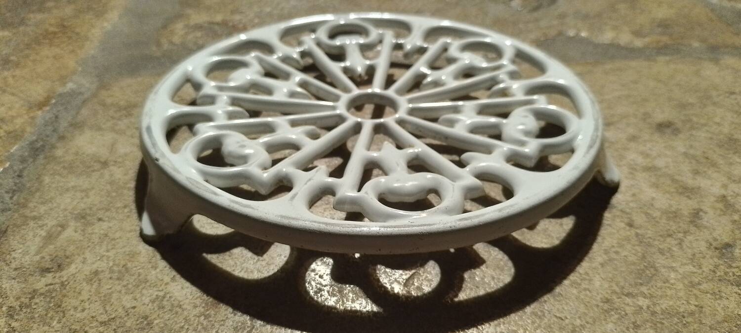Vintage cast iron trivet