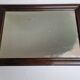 Miroir ancien rectangulaire encadrement en bois 51x37cm