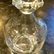 Carafe art deco en verre avec bouchon