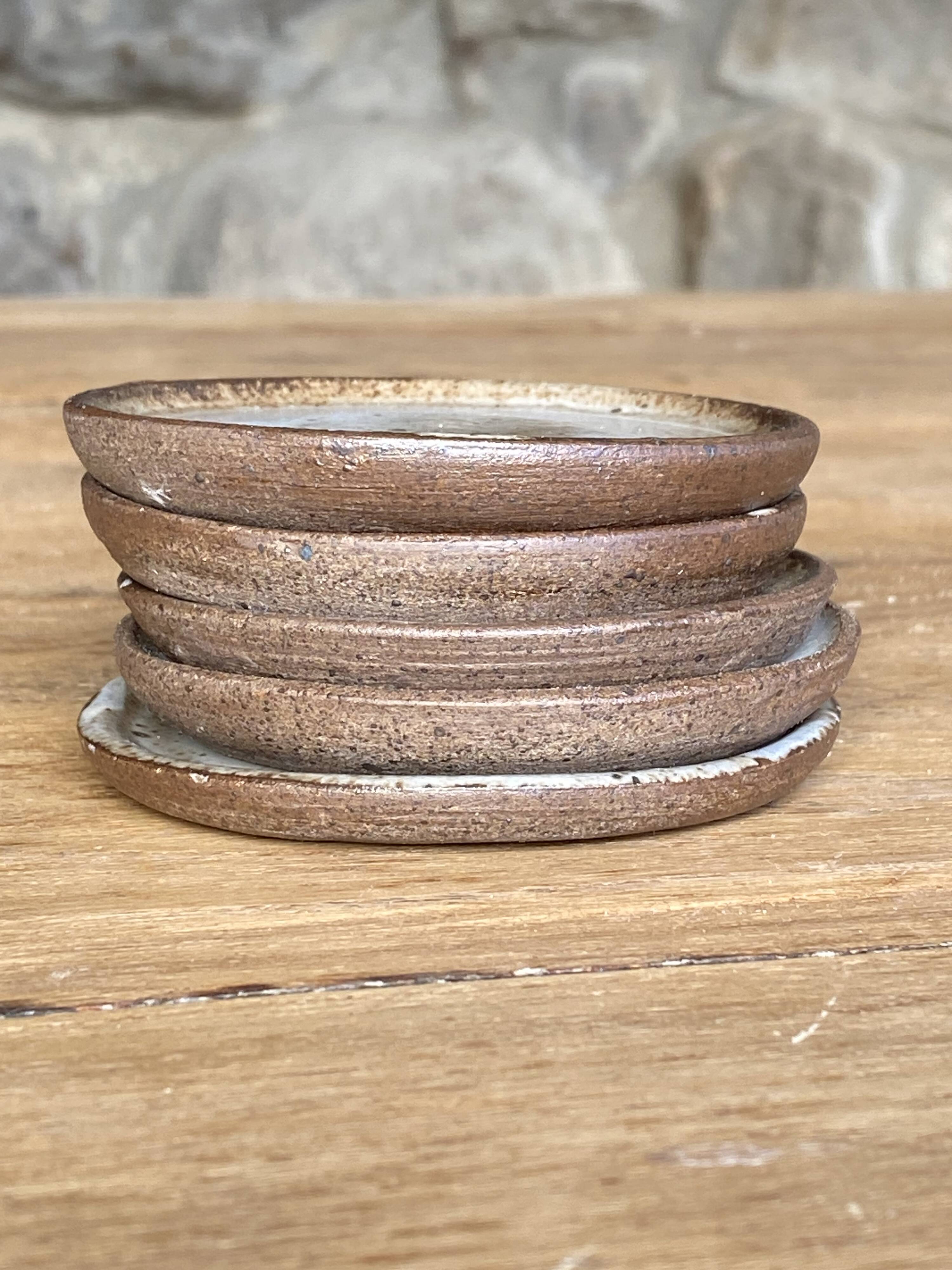 Handmade stoneware coffee set