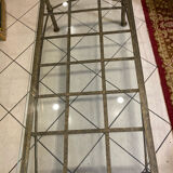 Iron coffee table and glass top
