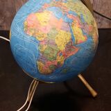 World map lamp