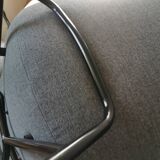 Designer shell armchair Claude vassal 1950