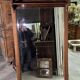 Very large trumeau mirror from the Art Nouveau period in mahogany / h 196cm