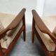 Pair of Scandinavian teak armchairs from the 60s