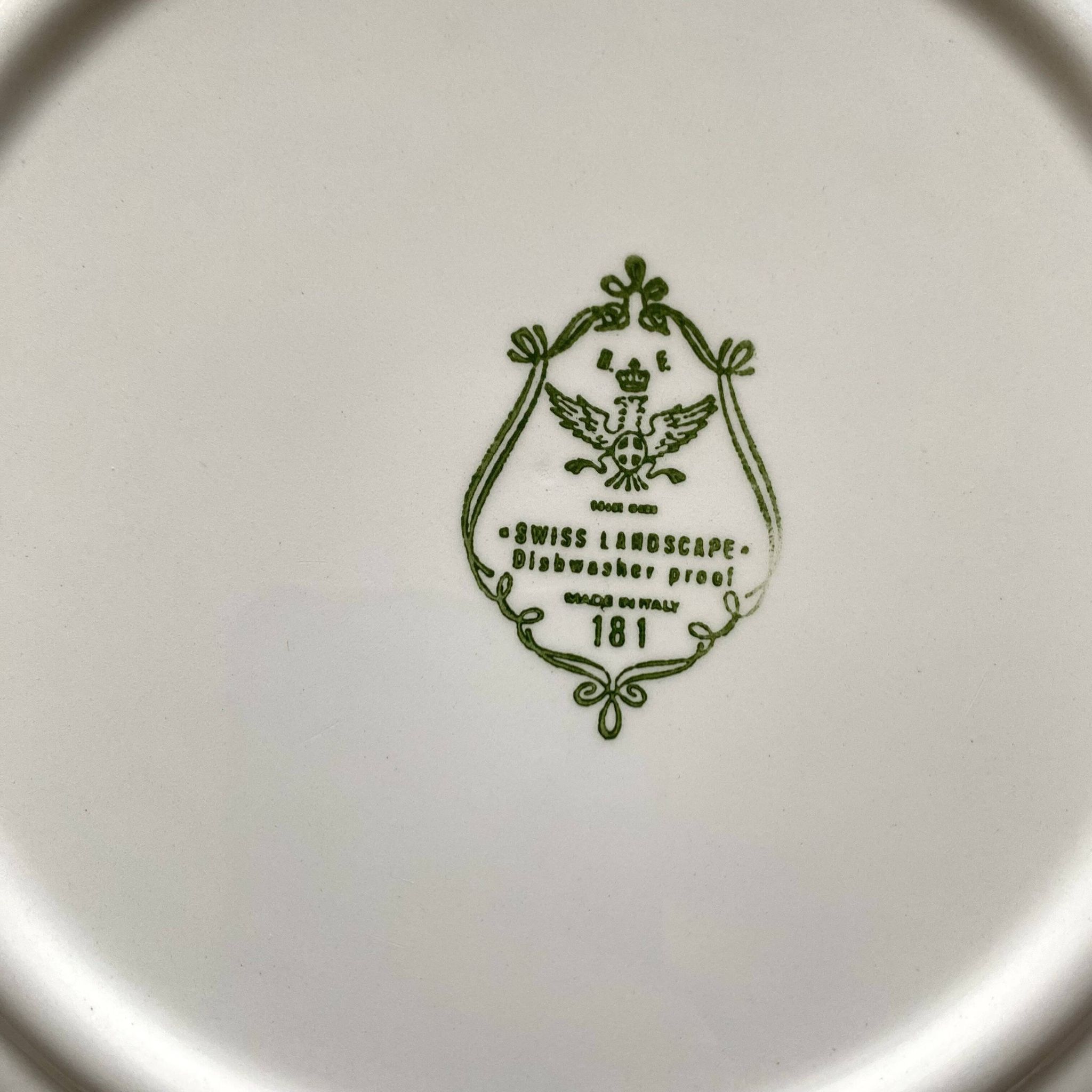 Swiss landscape Italy 25-piece dinner and soup plates