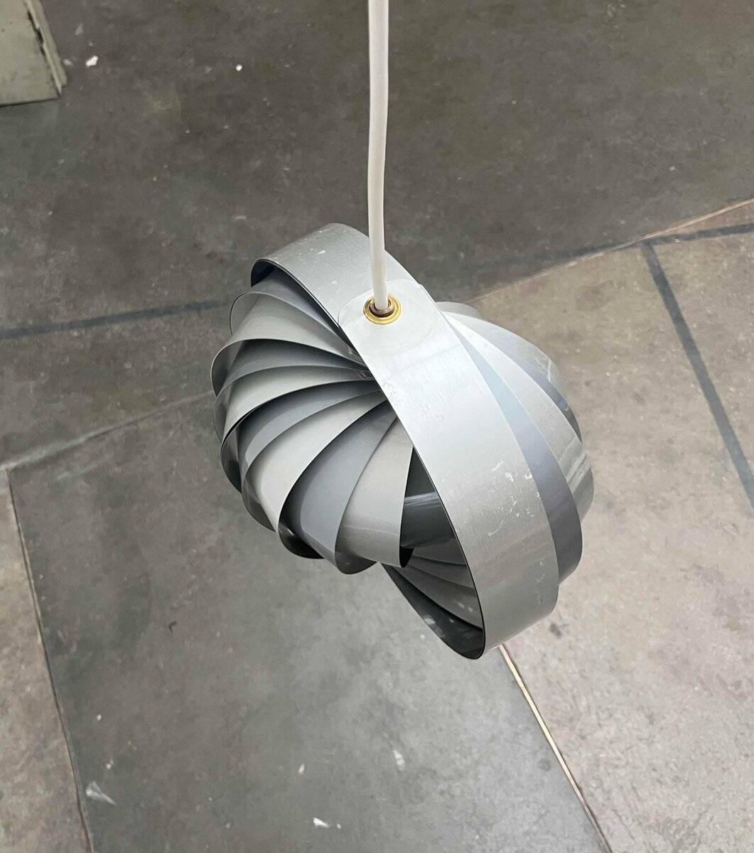 Mid-century modern moon pendant lamp from East Germany by Verner Panton for Erjoka, 1960s.