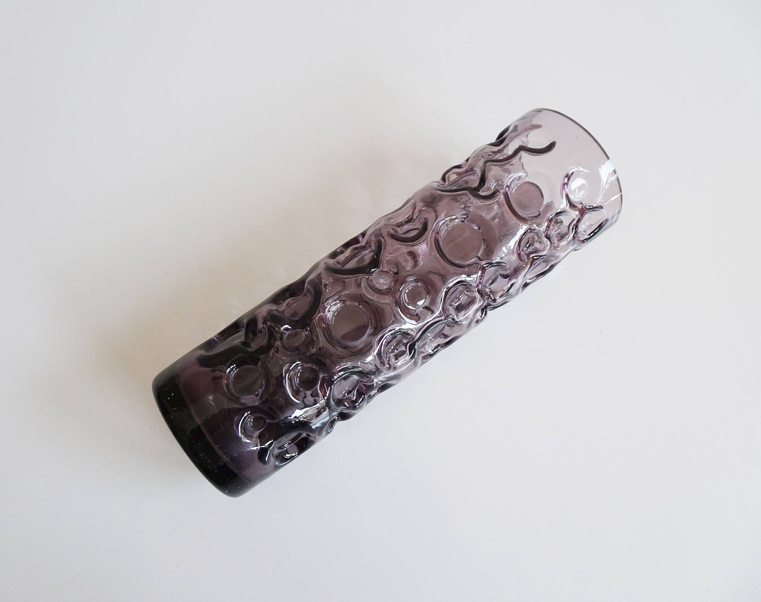 Purple glass vase by Hirschberg