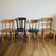Set of 4 mismatched chairs