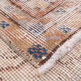 5x8 Rug For Farmhouse Room Blue Orange Vintage Rug, 162x262Cm SK 5165