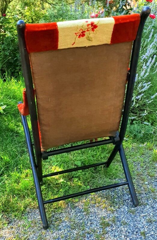 Folding armchair chair Napoleon III of the nineteenth century