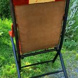 Folding armchair chair Napoleon III of the nineteenth century