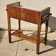 Vintage console hairdresser in walnut, Art Deco Louis Philippe style.