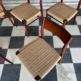 Set of 5 chairs from the 50s designed by Georg Leowald
