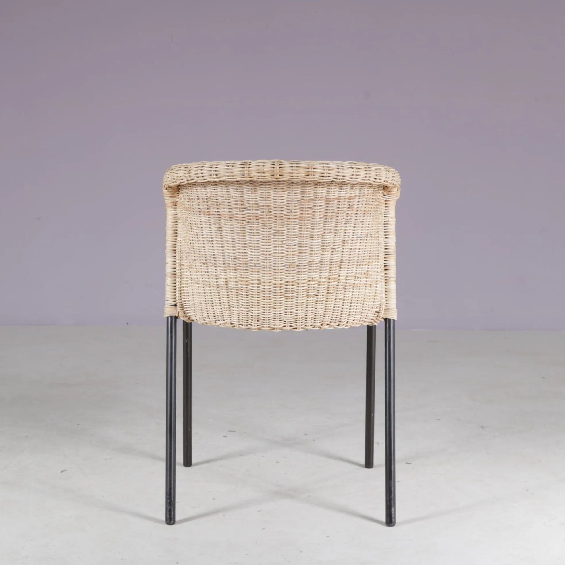 1950s set of 4 dining chairs from the Netherlands