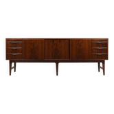 Buffet danois de haute qualité avec poignées en laiton incrustées, années 1950