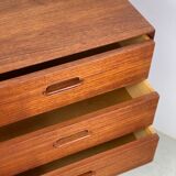 MidCentury Danish modern teak chest of drawers by Ejvind A. Johansson