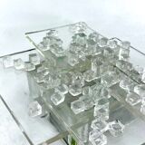 Mid-Century Clear Murano Glass wall light by Albano Poli for Poliarte. Italy 1970s