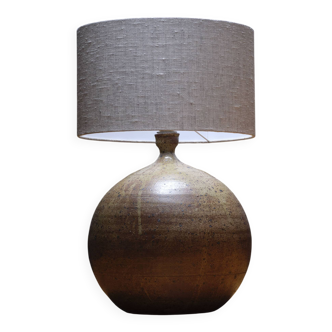 Stoneware ball lamp, 1970s
