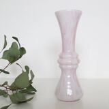 Vase in pink opaline, vintage