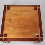 Brutalist Teak wood coffee table, 1970s