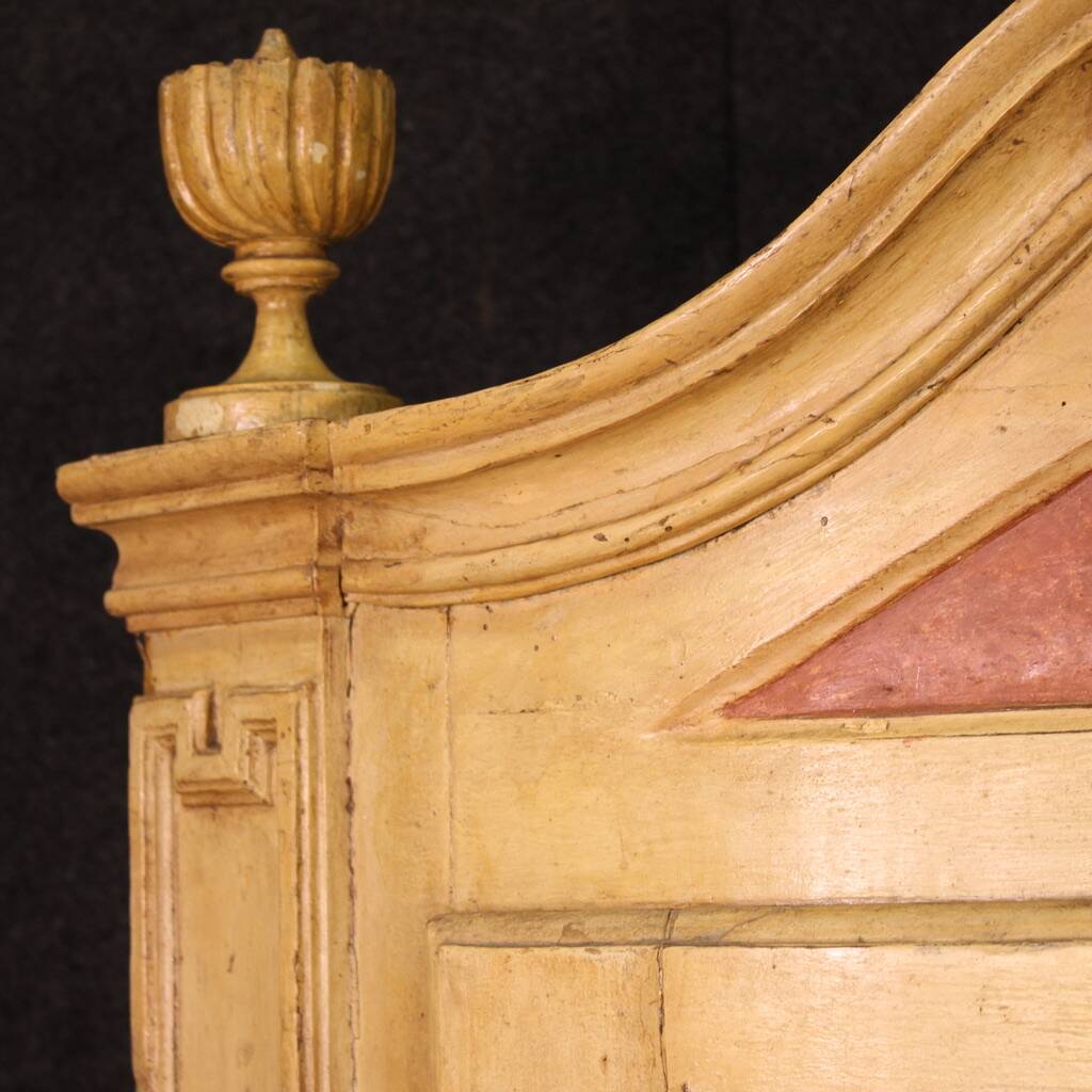 Antique Louis XVI lacquered corner cabinet from the 18th century